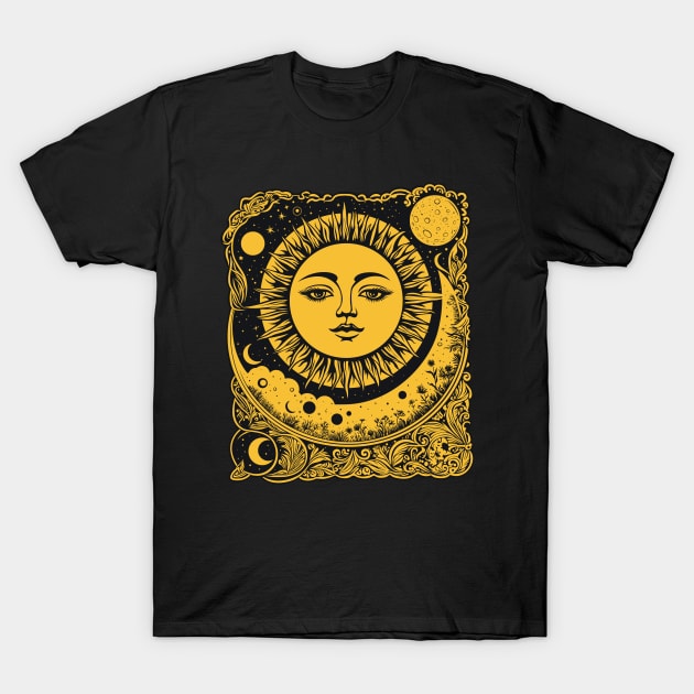 Sun moon. T-Shirt by art object